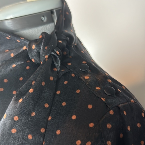 WORTHINGTON™️ Women's Size LP Black 'ADDY' High Neck Bow Blouse - Picture 6 of 15